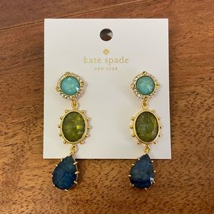 🔥FLASH SALE🔥 Kate Spade Perfectly Imperfect Blue Multi Stone Earrings